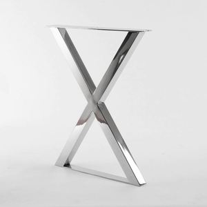 Hot Selling High Quality X Shape Stainless Steel Metal <b>Table</b> <b>Legs</b> Wholesale - Product Image 3