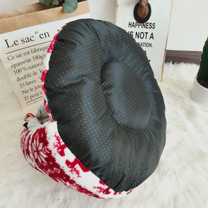 Tenda per animali domestici Super morbida per cani di piccola taglia per animali domestici con letto per gatti lavabile da interni con ingresso inferiore in pelliccia sintetica in pile stampato in tessuto - Product Image 5