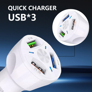 Nueva Tecnología 2025 Cargador de Coche Portátil de Alta Calidad de 35W con 3 Puertos USB de Carga Rápida QC 3.0 de Aleación de Aluminio para Laptop y Scooter - Product Image 5