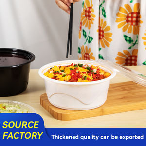 Bols ronds jetables moins salissants, contenants <span class=keywords><strong>à</strong></span> emporter pour <span class=keywords><strong>soupes</strong></span>, salades, contenants pour traiteur, compatibles micro-ondes, avec couvercles - Product Image 5