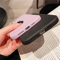 Mignon Amour Coeur De Luxe Téléphone étui pour iphone 16 13 Pro Max 11 XS Max XR 7 8 Plus Bonbons Couleur Doux Silicone Mat Couverture Divers