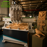 Máquina de Carpintería CNC de Alta Velocidad de 4 Ejes con Múltiples Cabezales y Tres Procesos, Bomba de Motor, Control PLC, Alta Productividad y Ecológica