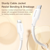 Cable SAMZHE de 2m PD30W Tipo-C a Lightning, Carga Rápida de 3A, Transferencia de Datos de 480Mbps para iPhone 14 Pro Max 13 12 11, Cable Cargador para iPad, Uso en Automóvil