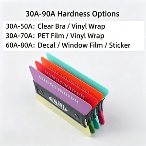 Lame en caoutchouc remplaçable 30A 90A, raclette pour <span class=keywords><strong>film</strong></span> vinyle automobile avec poignée en plastique, outil d'installation pour <span class=keywords><strong>film</strong></span> teinté pour vitres - Product Image 2