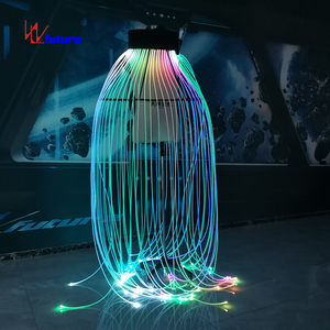 Accessoires de scène en fibre optique, costumes de méduses lumineux à LED, costumes de méduses à LED pour la scène, vêtements de danse pour adultes unisexes - Product Image 4