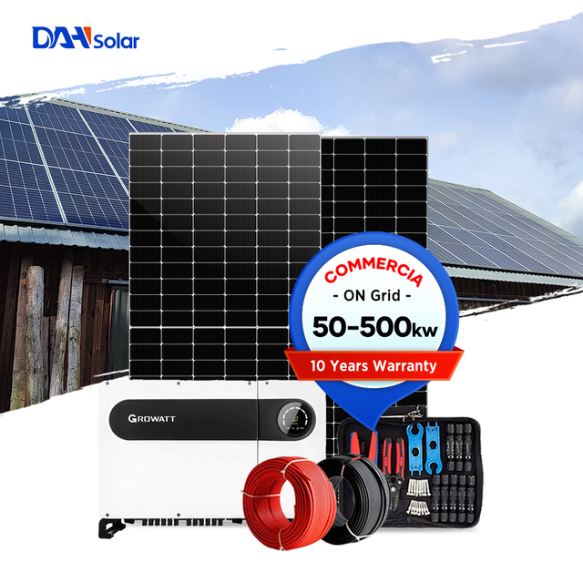 High Quality Solar Panel on Grid Inverter 100kw 110kw 120kw 150kw Solar Farm Installation System