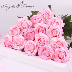 Rose artificielle en soie au toucher réel, magnifique fleur, bouquet floral pour mariage, décoration de fête à domicile, décoration de Noël, cadeau de la Saint-Valentin - Product Image 1