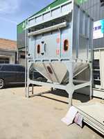 Collecteur de poussière à jet pulsé avec moteur, modèle industriel autonome à dépose par le haut pour ateliers de travail du bois 380V Chine