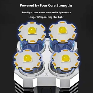 Có Thể Sạc Lại Độ Sáng Cao Trọng Lượng Nhẹ Mạnh Mẽ Cầm Tay Ngoài Trời 18650 Li-Ion Pin Đèn Pin 5 Chế Độ <span class=keywords><strong>Torch</strong></span> Cắm Trại Đèn - Product Image 3