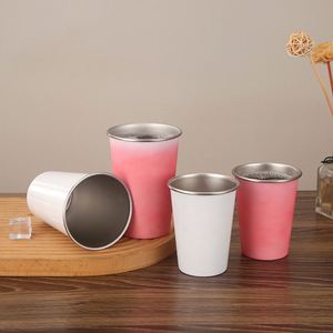Mug isotherme en acier inoxydable 350ml 500ml, personnalisable avec logo, changeant de couleur (blanc vers bleu rose) pour camping, bière et café - Product Image 3