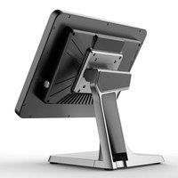 NUEVO LANZAMIENTO Sistema POS Táctil Todo en Uno, Proveedor de POS Negro Plateado, Pantalla Táctil de 15 Pulgadas con Windows 10
