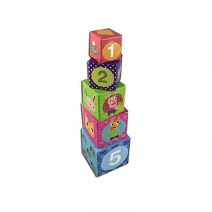 10 Pcs Stack Buatan Tangan Karton Bersarang Mainan Blok