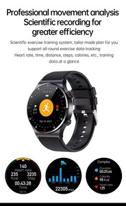 Montres intelligentes QW33 en acier inoxydable, bracelet intelligent, moniteur de santé, appels Bluetooth, étanche, écran rond de 1,28 pouces, NFC, Relojes Smart Watch 2026 - Product Image 5