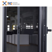 Meilleure vente RG65 Fenêtre vitrée en aluminium à double vitrage personnalisée Fenêtre en verre à isolation thermique Fenêtres à battant en aluminium à efficacité énergétique