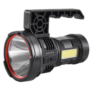 Linterna LED XINGSITE de 10W, Doble Fuente de Luz, Alcance de 200m, Linterna Portátil de Manivela para Exteriores - Product Image 2