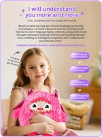 Robot intelligent parlant, jouet compagnon, cadeau d'anniversaire, apprentissage précoce, conversation pour l'étude à domicile, peluches intelligentes avec IA