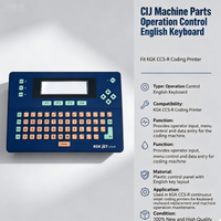 Clavier de commande d'exploitation de machine CIJ en anglais, compatible avec l'imprimante de codage KGK CCS-R