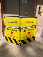 Barrera de Seguridad Temporal de Plástico, Barrera de Advertencia para Construcción con Impresión de Logotipo Personalizado