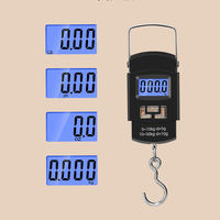 Báscula Digital Colgante para Equipaje, 50 kg/10 g, Doble Precisión, Electrónica, Portátil, Compacta, para Pesca, Viajes, Compras, Balanza de Peso