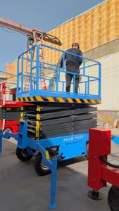 2025 nuevo Triciclo de acero inoxidable elevador de tijera móvil 6m 8m 10m 12m 14m tijera móvil aérea elevador de hombre eléctrico - Product Image 4