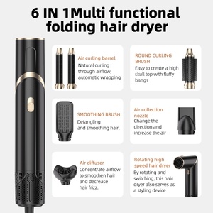 Secador de Pelo Multifuncional 6 en 1 ODM, Secador de Pelo de Alta Velocidad, Cepillos para Alisar el Cabello, Cepillo Secador de Pelo - Product Image 4