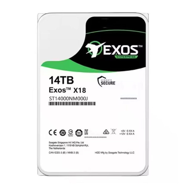St14000nm000j X18 Enterprise Capacity 14Tb 3.5-Inch 6Gb/S Serial Ata (sata) Hot-plug 7.2K 256Mb Cache 512E/4Kn Format Hard Drive