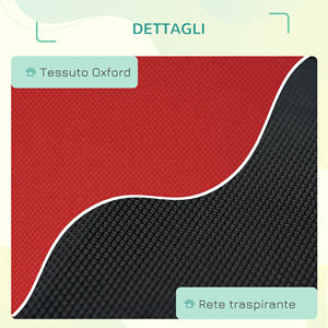 PawHut Summer <b>Dog</b> <b>Bed</b> for <b>Dogs</b> up to 18kg <b>Outdoor</b> and Indoor Pet <b>Bed</b> 76x61x18 cm, Red - Product Image 6