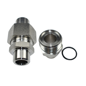 ข้อต่อท่อตรงแบบเชื่อมสแตนเลส 304 ข้อต่อไฮดรอลิกแบบเกลียว - Product Image 1
