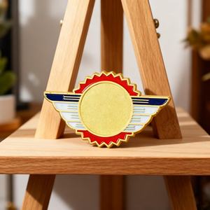 Insignia Metálica Personalizada con Diseño Propio, Pin de Solapa en Blanco para Pintar con Pegamento o Esmalte, para Actividades Escolares o Emblemas - Product Image 3