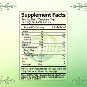 OEM ODM Polvo de Chlorella Natural, Pared Celular Rota, Superalimento Vegano Sin OMG para Apoyo Inmunológico y Desintoxicación - Product Image 2