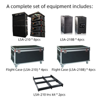 Sistema de Sonido para Fiestas, Altavoz de Torre, Sistema de Sonido de Rango Completo, Subwoofer de Línea, Altavoz, Mezclador de DJ, Audio y Video Profesional