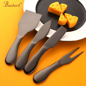Juego de Cuchillos para Queso de Acero Inoxidable, Juego de 4 Cuchillos para Queso, Juego de Cubiertos, Utensilios de Cocina para Hornear y Repostería - Product Image 1