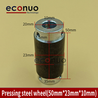 Rodillo de Presión para Impresora de Solventes, Rodillo de Corte para Plotter, Ruedas de Cadena de Acero, Rodillo de Presión de 50 mm x 23 mm x 10 mm