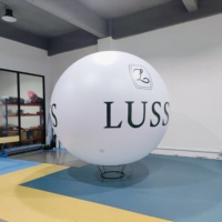 Ballon publicitaire géant gonflable en PVC personnalisé, hermétique, avec logo de marque imprimé UV, pompe à air électrique et utilisation en extérieur