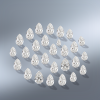 Starsgem bijoux pierre latérale 1.5*2.5mm-5*8mm diamant Grillz taille poire DEF VS lâche HPHT diamant cultivé en laboratoire