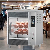 Four à rôtir électrique commercial en acier inoxydable intelligent à air chaud pour restaurants et centres commerciaux, équipement de cuisson rôtie