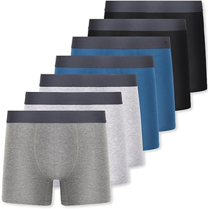Bóxers de Algodón para Hombre al por Mayor de Fábrica, Paquete de Ropa Interior con Logotipo Personalizado, Tallas Grandes, Cómodos - Product Image 2