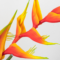 Bunga Heliconia Buatan Berkualitas Tinggi, Bunga Bird of Paradise Palsu untuk Dekorasi Rumah