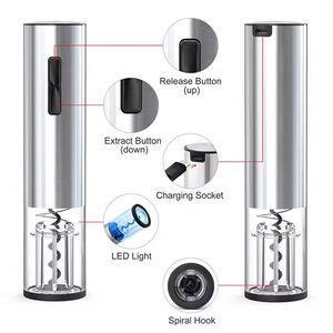 ผู้ผลิตมืออาชีพ ชุดที่เปิดขวดไวน์ไฟฟ้าสแตนเลส พร้อมโลโก้สั่งทำ - Product Image 4