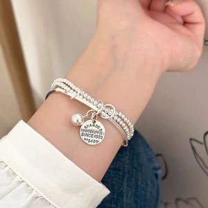 Pulsera de plata de ley S925 de tres capas con dije de perla para mujer, joyería de regalo - Product Image 1