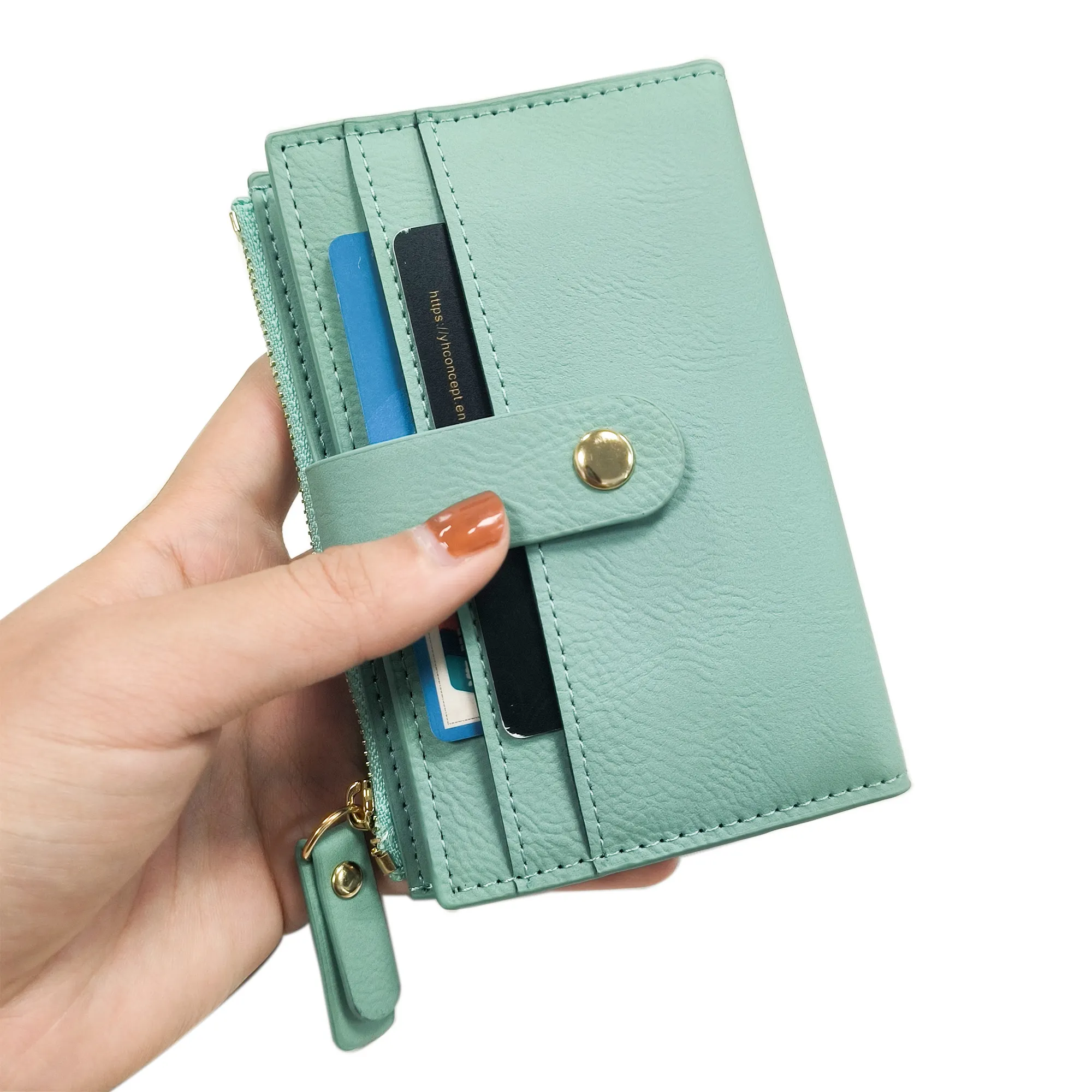 מחיר המפעל pu מעור כרטיס נשים zip הארנק בכיס כרטיס אשראי מותאם אישית מחזיק מטבע עור ארנק נשים zip