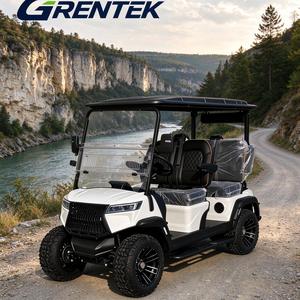 Voiturette de golf tout-terrain 4 places, buggy électrique tout-terrain au lithium avec suspension indépendante, grand écran audio et couleur personnalisée - Product Image 1