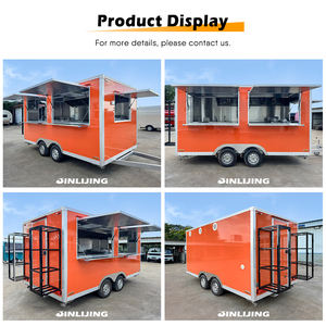 Jinlijing รถขายอาหารแบบสั่งทำ, รถเทรลเลอร์รถขนมพิซซ่าในครัว - Product Image 2