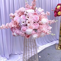 Fleurs artificielles roses pour mariage, centres de table, arrangements floraux pour cérémonie, réception, décoration d'événements 60cm 70cm 80cm