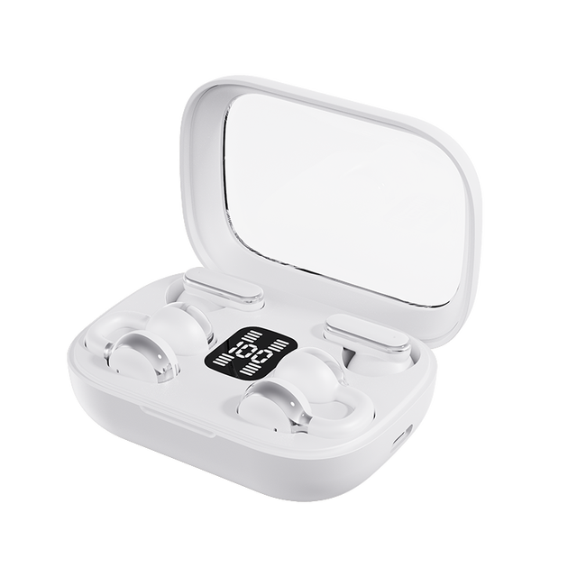 2in 1 Four Earphones LED Clip on Tws Earbuds Intelligent Digital Display Wireless Earbuds