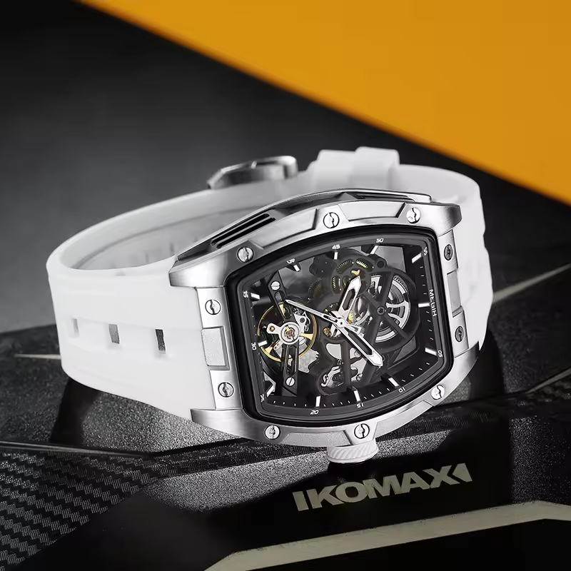 skeleton tonneau watch