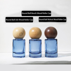 Botella <span class=keywords><strong>de</strong></span> Perfume <span class=keywords><strong>de</strong></span> Vidrio con Rodillo <span class=keywords><strong>de</strong></span> 10 ml, Frasco Roll-on para Aceites Esenciales con Tapa <span class=keywords><strong>de</strong></span> Madera, Envase Recargable Portátil - Product Image 4