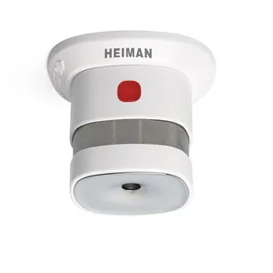 Heiman EN14604 인증서 지그비 3.0 화재 경보기 연기 탐지기 도매 스마트 투야 연기 탐지기 배터리 작동
