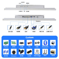 Moniteur tactile industriel RCOMPT pour véhicule robuste avec interfaces USB/DVI, écran 15 pouces, montage mural, 4 baies hot-swap