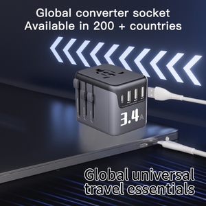 3.4a כל אחד במטען נסיעות בינלאומי אחד מטענים מתאמי רב תכליתיים לנו ueu eus עם 3a + 1c לטלפון - Product Image 4